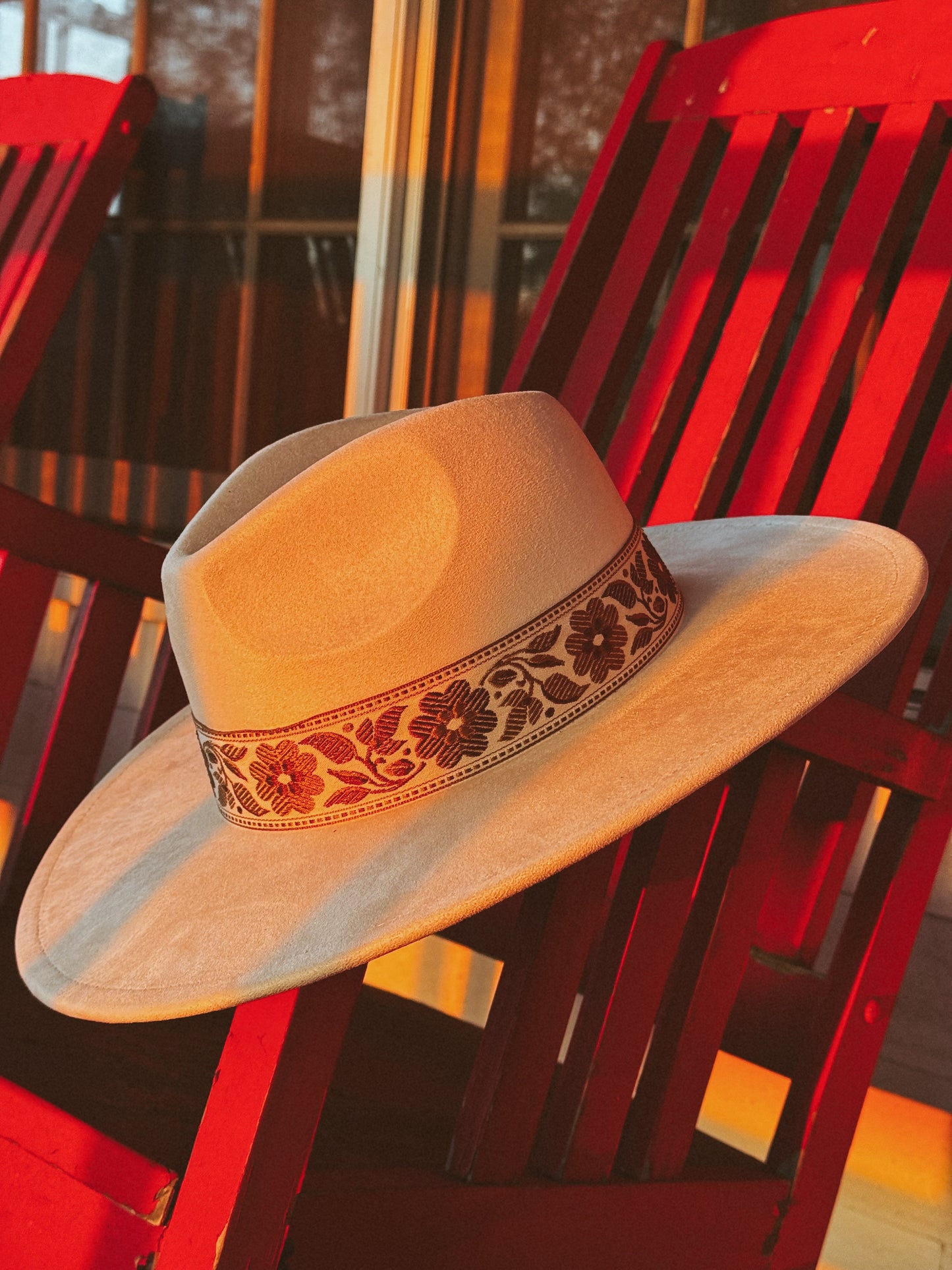 The Isla Flower Ribbon Bow Fedora Hat