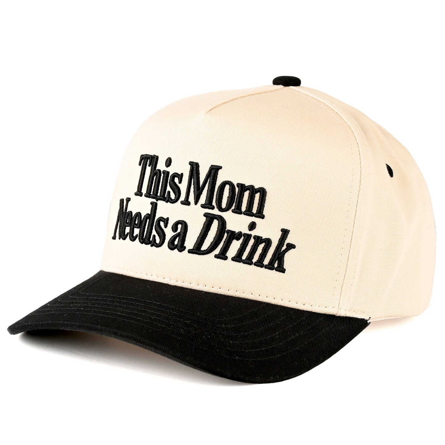 This Mom Needs A Drink Embroidered Trucker Hat