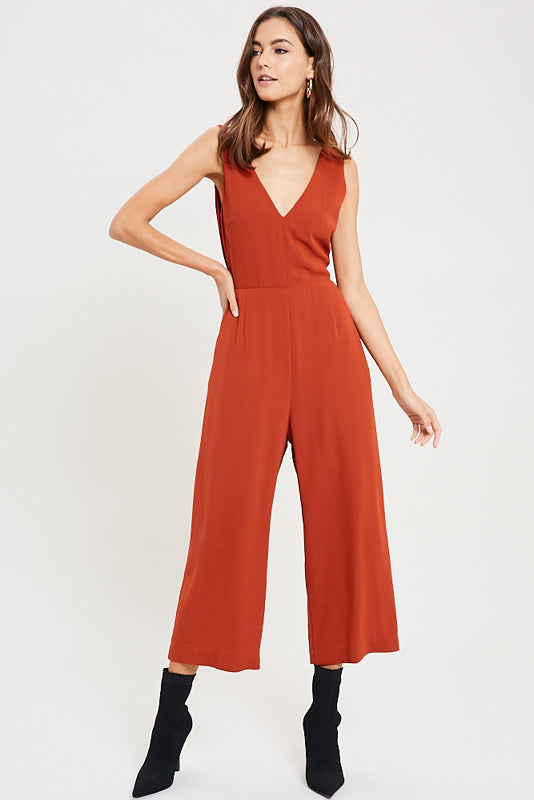 The Serafina | Open Back Self-Tie Jumpsuit