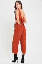 The Serafina | Open Back Self-Tie Jumpsuit