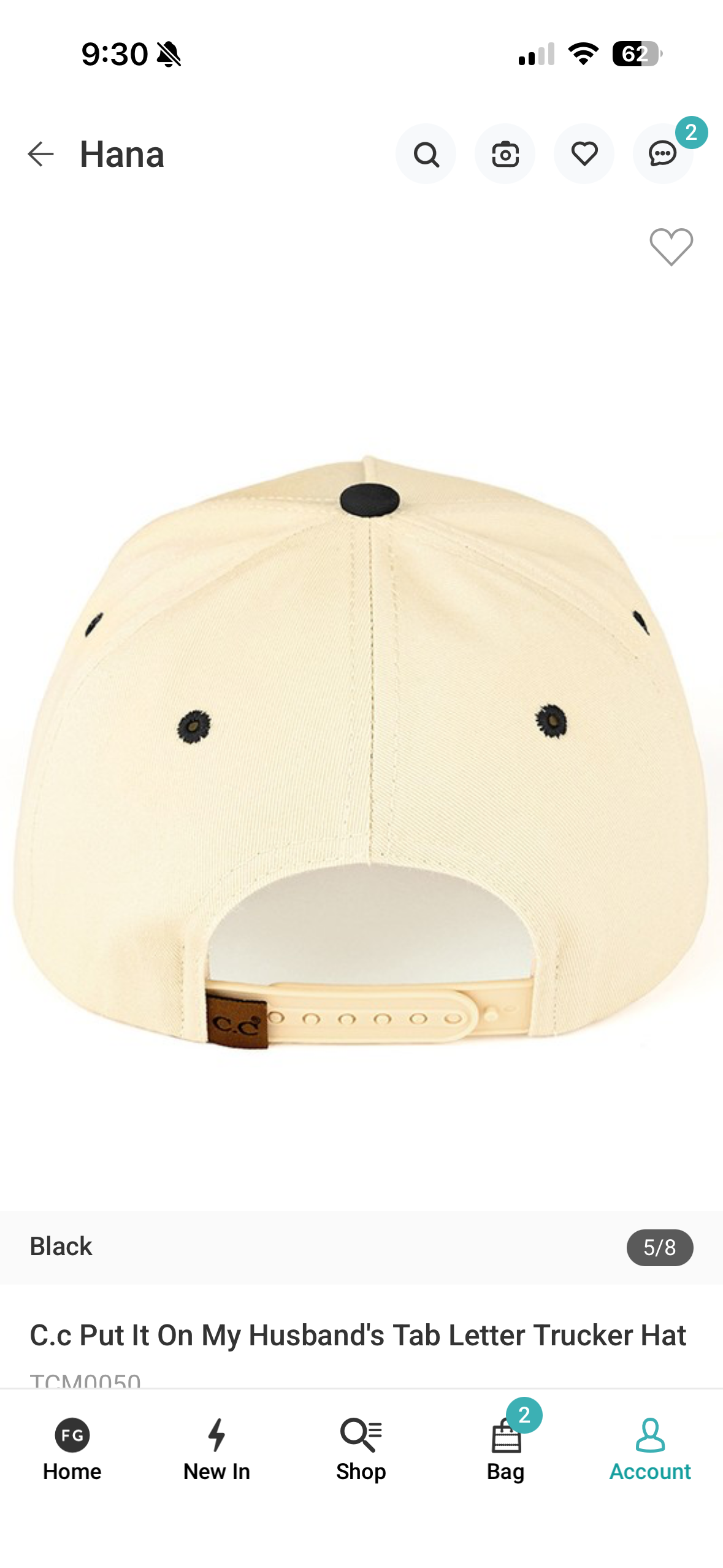 Put It On My Husband’s Tab Embroidered Two Tone Trucker Hat