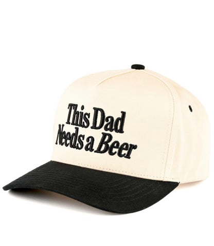 This Dad Needs A Beer Two Toned Trucker Hat