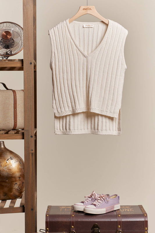 The Stevie Sweater Knit Sleeveless Top