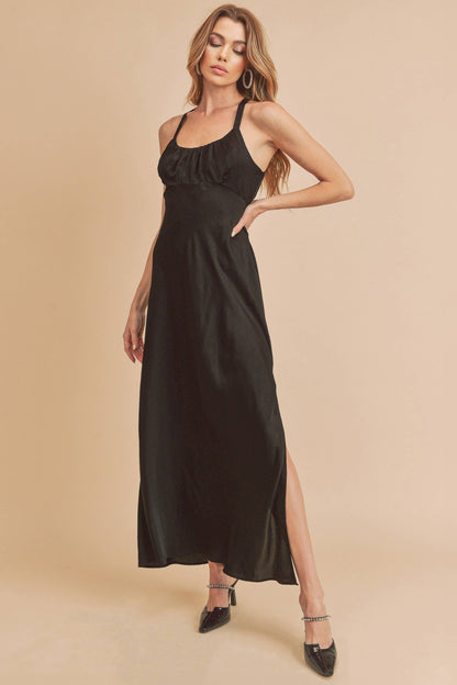 The Lucia Satin Silhouette Dress