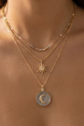 The Milly | Layered Celestial Moon And Star Necklace