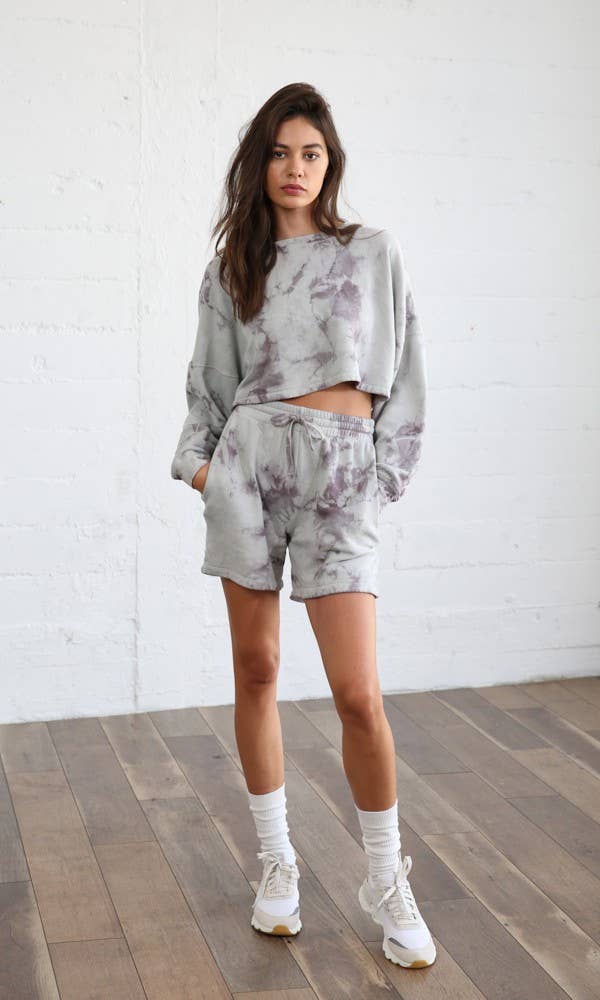 The Hanna Drawstring Tie Dyed Shorts