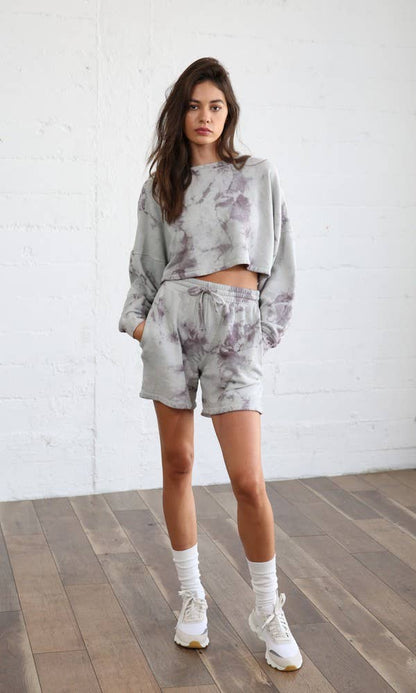 The Hanna Drawstring Tie Dyed Shorts