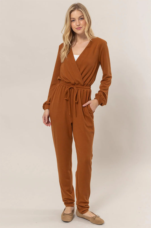 The Della Knit Drawstring Jumpsuit