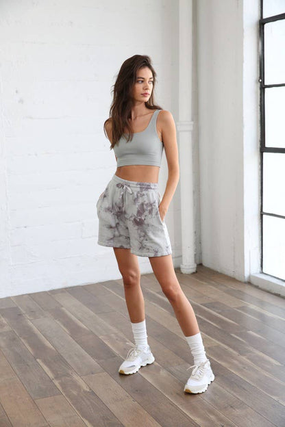 The Hanna Drawstring Tie Dyed Shorts