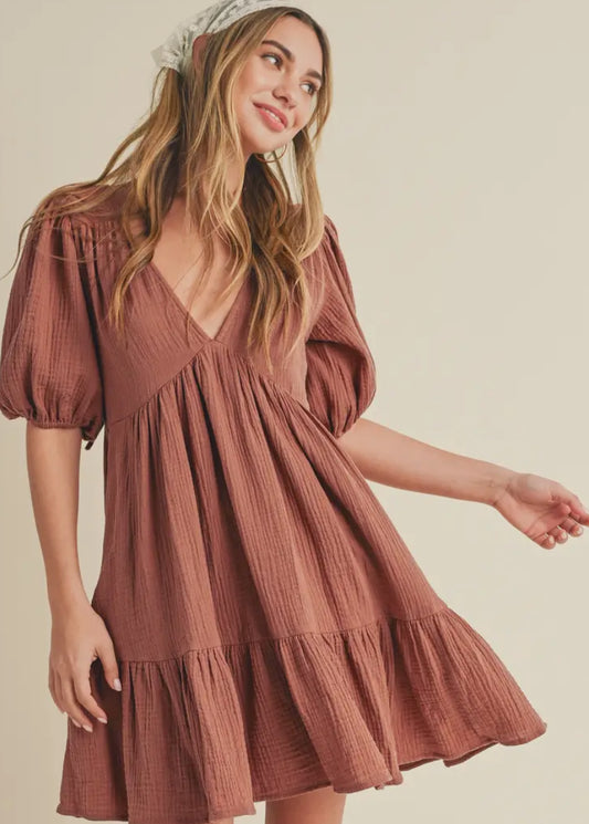 The Penelope Tiered Mini Dress