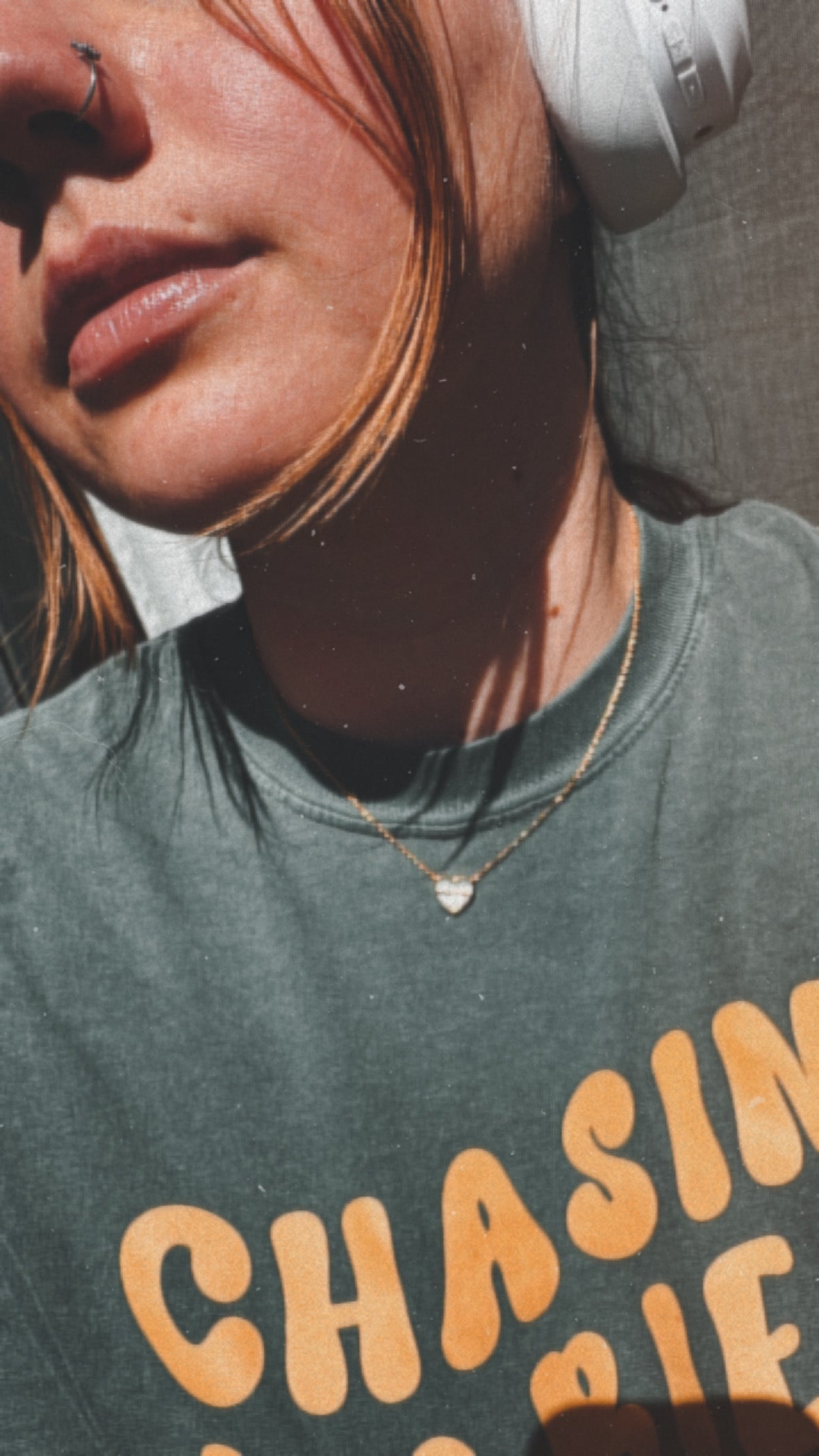 Mama Opalescent Heart Necklace