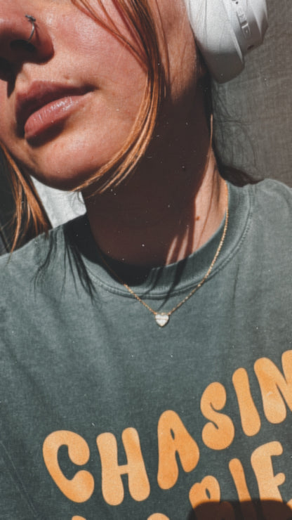 Mama Opalescent Heart Necklace
