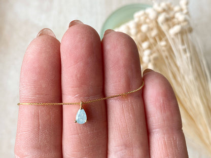 The Elsa Opalescent Teardrop Necklace