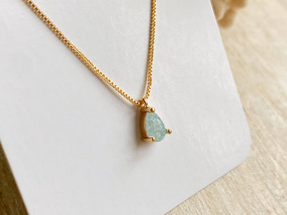 The Elsa Opalescent Teardrop Necklace