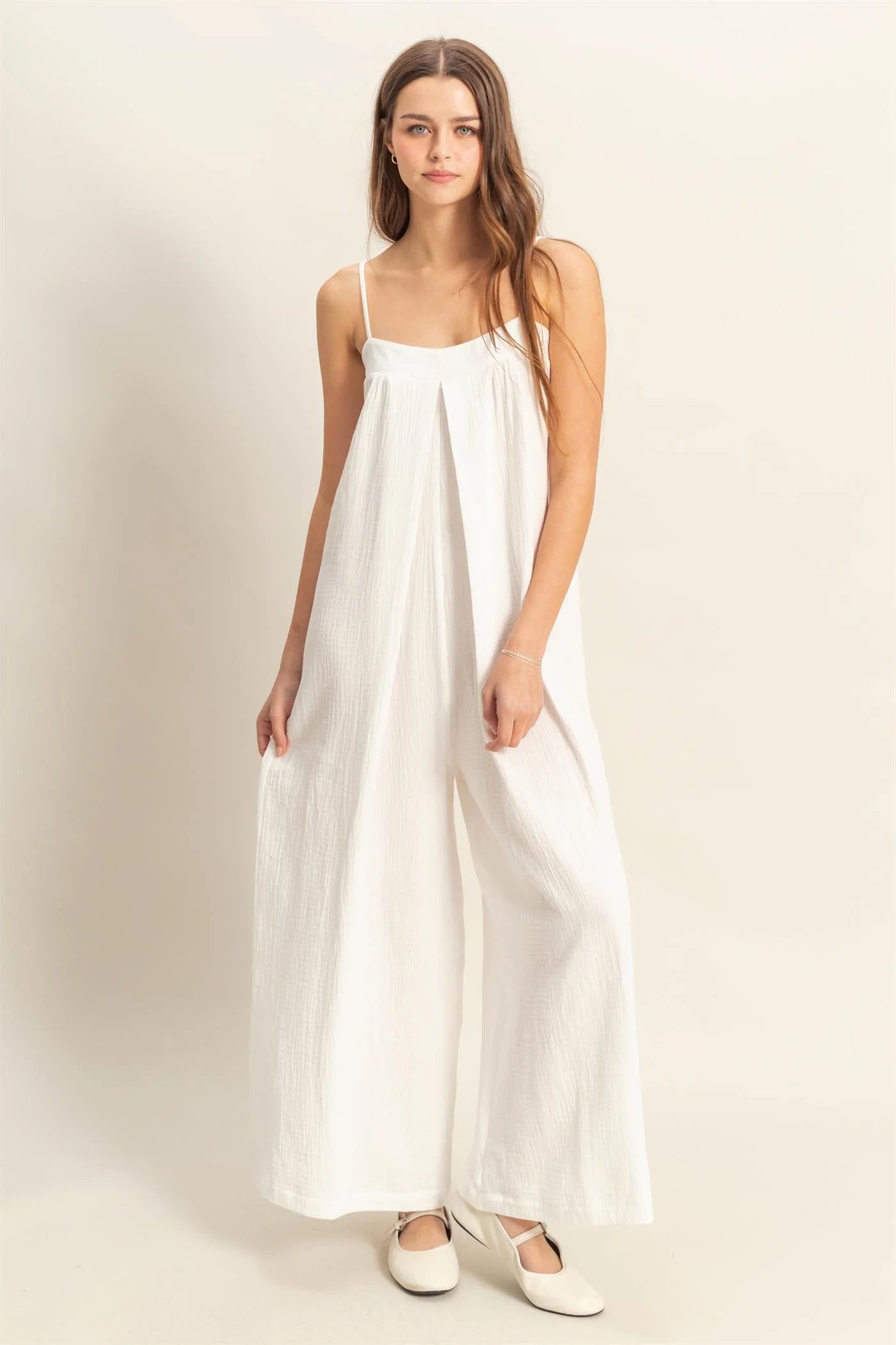 The Amalfi | Double Gauze Super Flowy Cami Jumpsuit