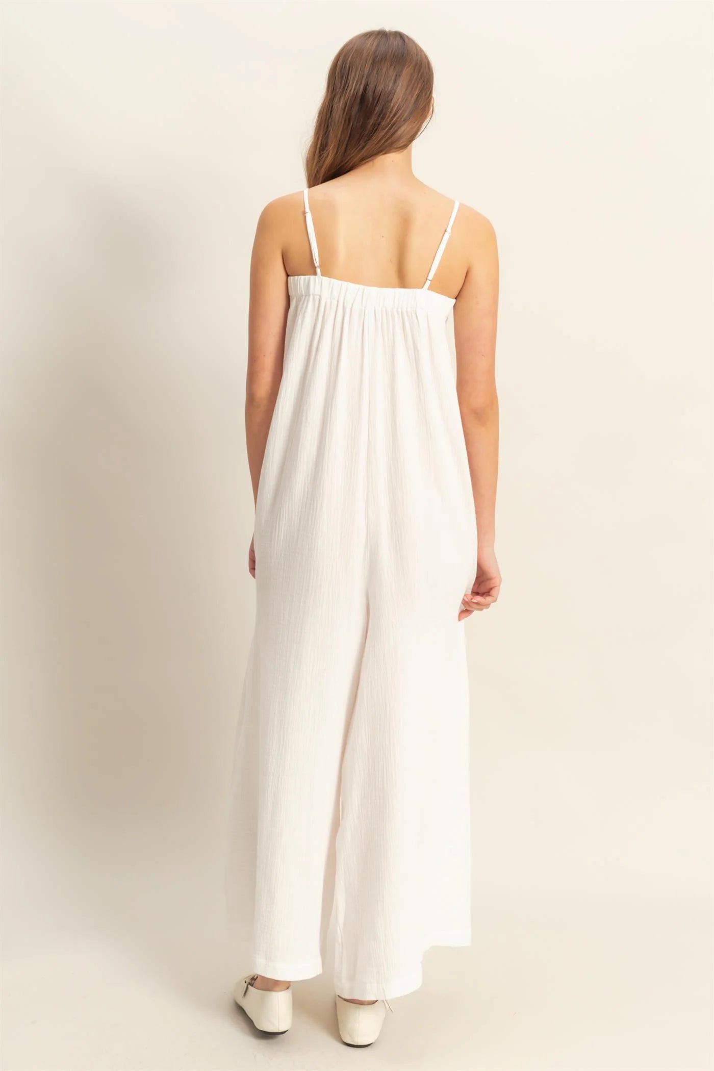 The Amalfi | Double Gauze Super Flowy Cami Jumpsuit