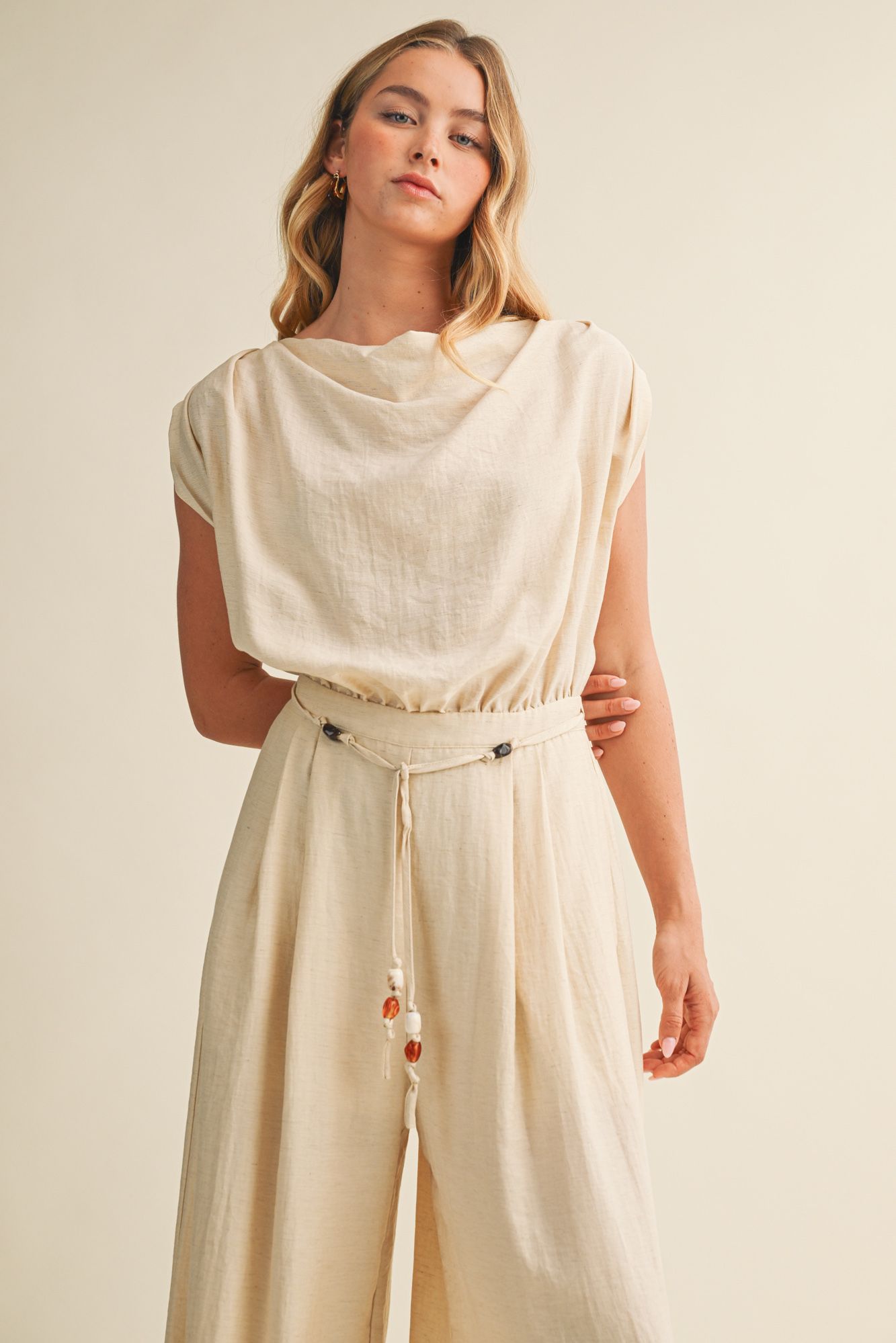 The Solene | Relaxed Fit Wide Leg Jumpsuit
