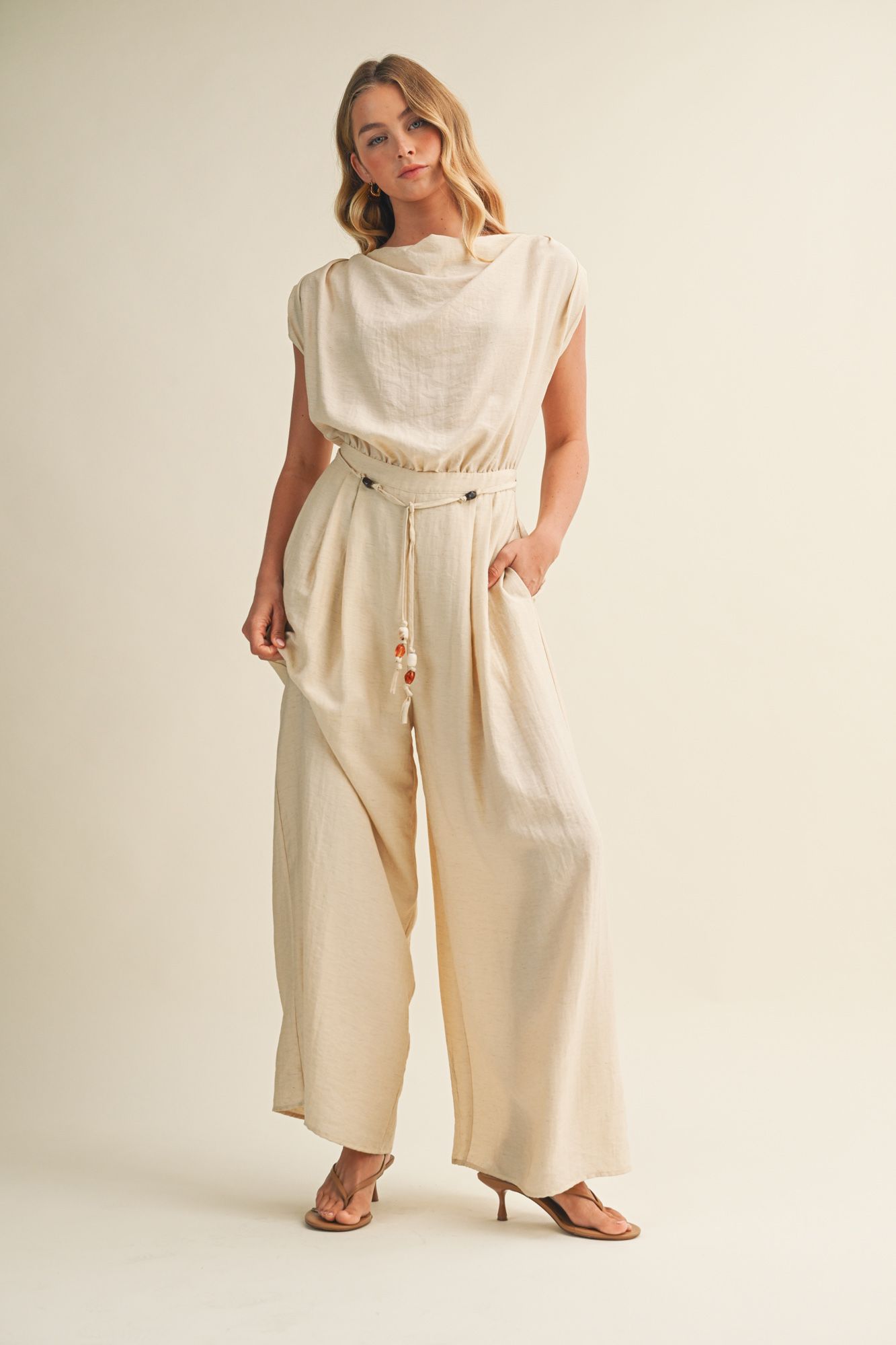 The Solene | Relaxed Fit Wide Leg Jumpsuit